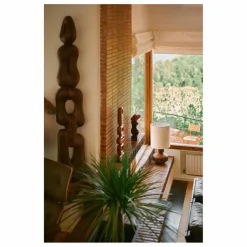 HKliving Abat jour en tissu bouclé |