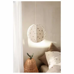 Enfant Ferm Living Kids Luminaires|Lampes, Veilleuses Enfant|Abat-jour brodé Pois |