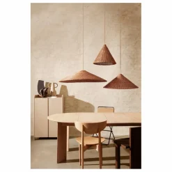 Ferm Living Abat-jour Dou en rotin