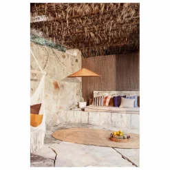 Ferm Living Luminaires|Abat-jour Dou en rotin