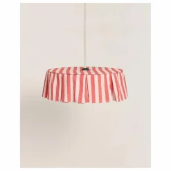Enfant Nobodinoz Luminaires|Lampes, Veilleuses Enfant|Abat-jour Vibes rayé en voile de coton bio |