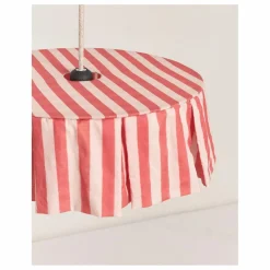 Enfant Nobodinoz Luminaires|Lampes, Veilleuses Enfant|Abat-jour Vibes rayé en voile de coton bio |