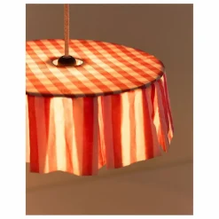 Enfant Nobodinoz Luminaires|Lampes, Veilleuses Enfant|Abat-jour Vibes rayé en voile de coton bio |