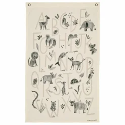 Enfant Rose in April Décoration Murale|Déco Murale Enfant|Abécédaire version anglaise |