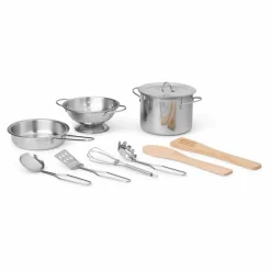 Ferm Living Kids Accessoires de cuisine à jouer - Set de 9 Acier
