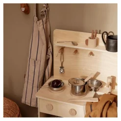 Ferm Living Kids Accessoires de cuisine à jouer - Set de 9 Acier