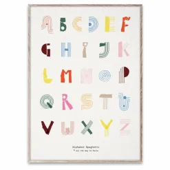 Mado Affiche Alphabet Spaghetti Multicolore Outlet
