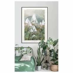 The Dybdahl Co. Affiche Atlas of Physical Geography Multicolore