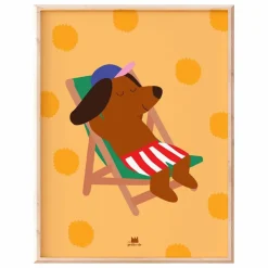 Ma petite vie Affiche Chien Sun | Jaune Outlet