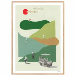 Hot Ciel Glue Affiche Fairway | Vert