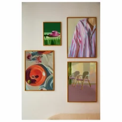 Paper Collective Affiche Fine Dining par Berenice Hernández Rouge Discount