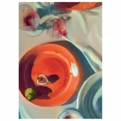 Paper Collective Affiche Fine Dining par Berenice Hernández Rouge Discount