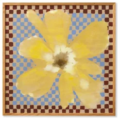 Paper Collective Affiche Flower with Checks 03 par Liat Greenberg
