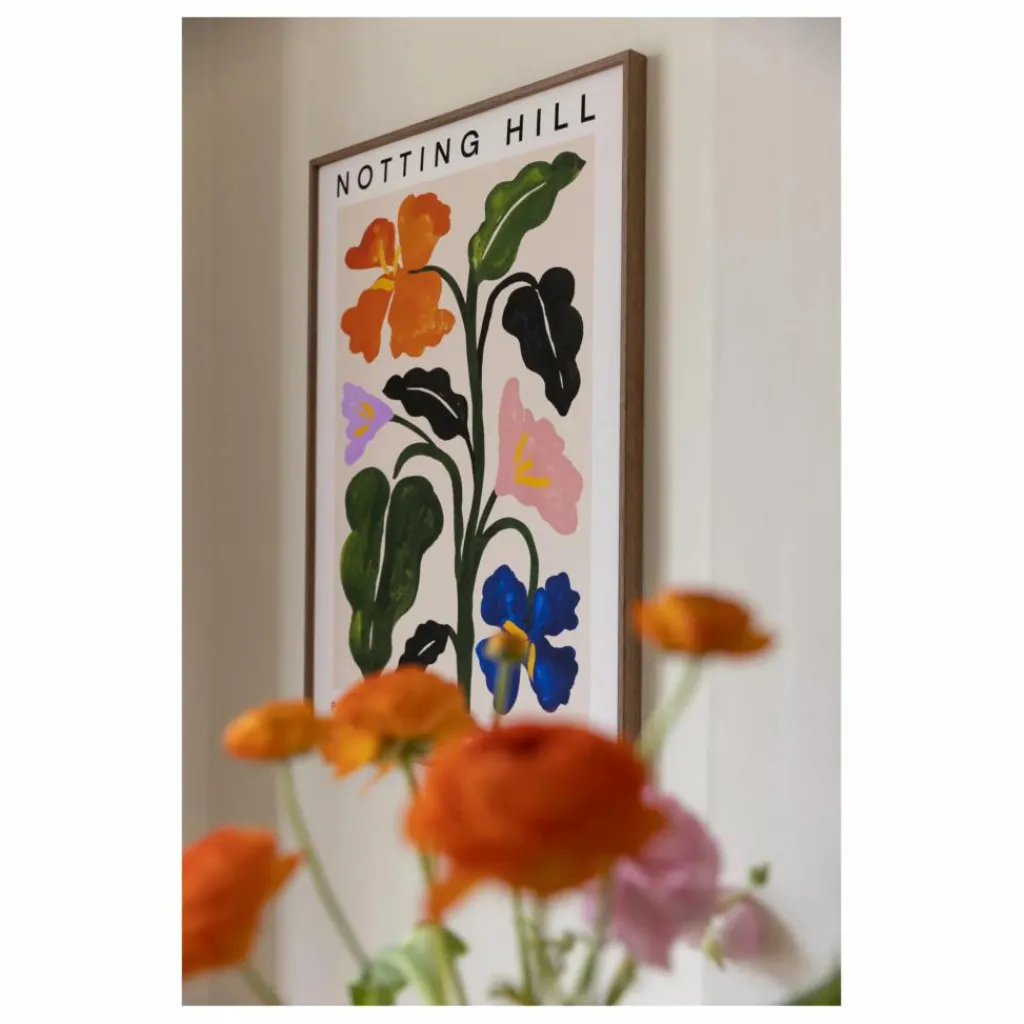 Online Rose England Affiche Notting Hill Multicolore