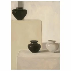 Discount Paper Collective Affiche Vases par Jonna Valtner Noir