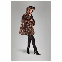 Femme Rainkiss Anorak Imperméable Dark Léopard |