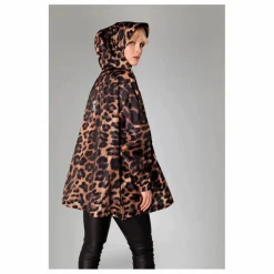 Femme Rainkiss Anorak Imperméable Dark Léopard |