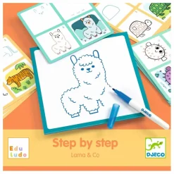 Djeco Apprendre à dessiner Lama & Co Multicolore Sale