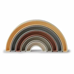 Mushie Jouets D'Éveil|Jouets D'Éveil|Arc en ciel à empiler |