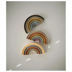 Mushie Jouets D'Éveil|Jouets D'Éveil|Arc en ciel à empiler |