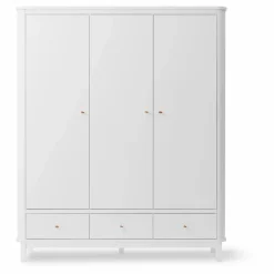 Enfant Oliver Furniture Rangement Enfant|Armoire 3 portes en bouleau 204x168 cm |