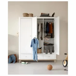 Enfant Oliver Furniture Armoires|Rangement Enfant|Armoire 3 portes en chêne |
