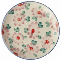 Hot Rice Assiette à dessert en céramique Fleurs | Rose