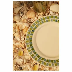 Tressé Art De La Table|Assiette à dîner à damiers |