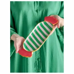 Bloomingville Assiette Caramella en grès | Vert Hot