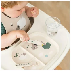 Hot Done by deer Assiette compartimentée Tiny Farm | Sable