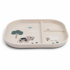 Hot Done by deer Assiette compartimentée Tiny Farm | Sable