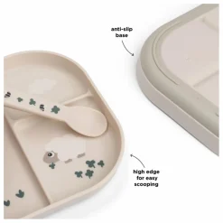 Hot Done by deer Assiette compartimentée Tiny Farm | Sable