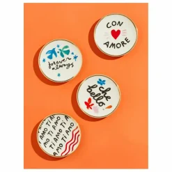 Bitossi Assiette Con Amore | Blanc Hot