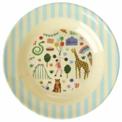 Enfant Rice Vaisselle Enfant|Assiette creuse en mélamine Fun Fair |