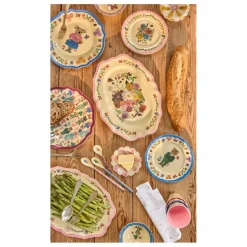 Hot Rice Assiette creuse en mélamine Vintage - x Nathalie Lété | Bleu