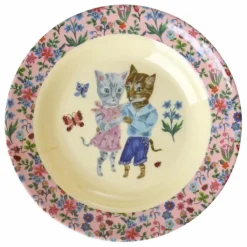 Rice Assiette creuse en mélamine - x Nathalie Lété | Rose Discount