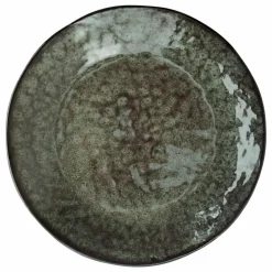 Outlet Madam Stoltz Assiette en grès | Vert foncé