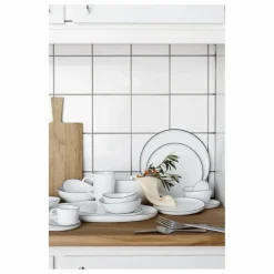 Broste Copenhagen Assiette en porcelaine Salt Blanc