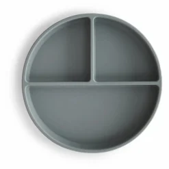 New Mushie Assiette en silicone | Gris