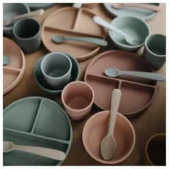 Outlet Mushie Assiette en silicone | Terracotta