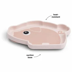 Done by deer Premiers Repas|Puériculture|Assiette en silicone avec ventouse Pigee |
