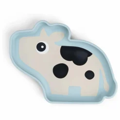 Done by deer Assiette en silicone avec ventouse Dotti | Bleu ciel Online