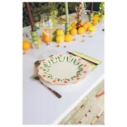 Denise Assiette Fan Fan 27 cm | Bleu