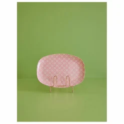 New Rice Assiette rectangulaire Graphic flower en melanine Multicolore