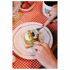 Anna + Nina Assiette Œuf | Rouge Online