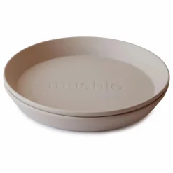 Mushie Assiettes - Set de 2 | Vanille Sale