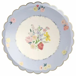Meri Meri Assiettes en carton English Garden - Set de 8 Multicolore
