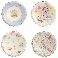 Meri Meri Assiettes en carton English Garden - Set de 8 Multicolore