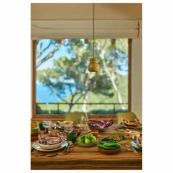 Online HKliving Assiettes en grès - Set de 2 | Bleu Glacier