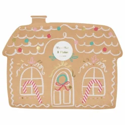 Meri Meri Assiettes en papier Gingerbread - Lot de 8 Marron Online